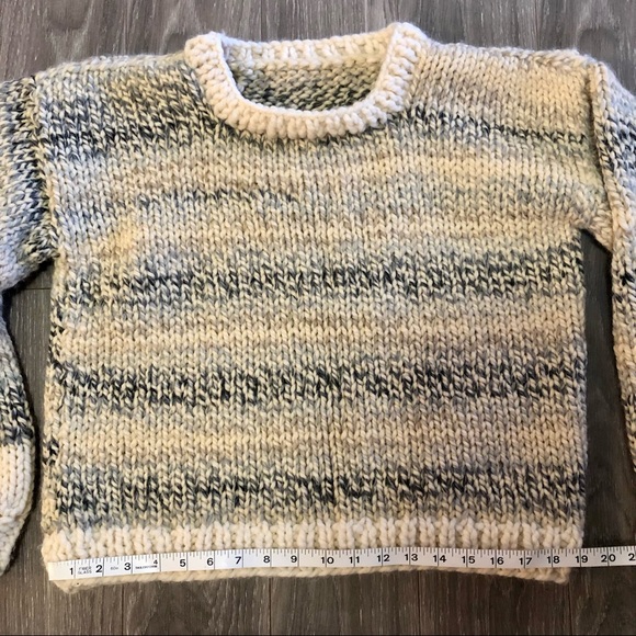 Hand Knit Chunky Vintage Sweater - Picture 7 of 10